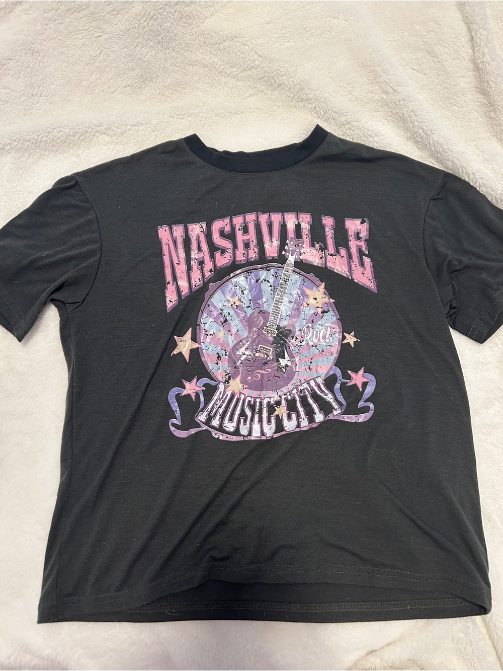Nashville Music City Black T-Shirt